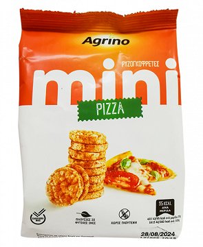 Agrino Mini Rice Cakes Pizza Gluten Free 50g