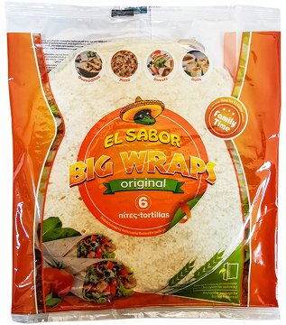 El Sabor Tortillas Big Wraps 6Pcs