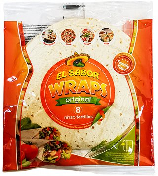 El Sabor Tortillas Wraps Small 8Pcs