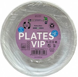 Lariplast Vip Επαναχρησιμοποιήσιμα Βαθιά Πιάτα 22cm 20Τεμ