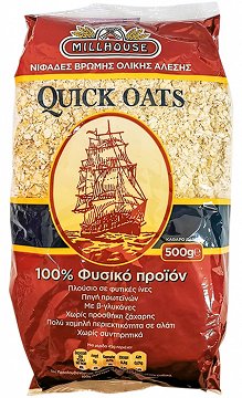 Millhouse Νιφάδες Βρώμης Ολικής 'Αλεσης 500g