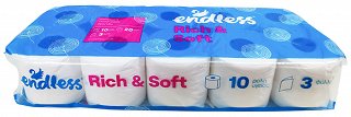 Endless Rich & Soft Χαρτί Τουαλετας 3Φύλλα 10Τεμ