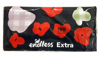 Endless Extra Χαρτοπετσετες Διπλό Καρό 33x33cm 160Τεμ