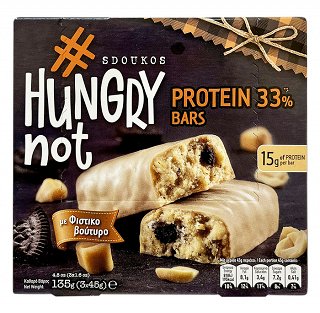 Sdoukos Hungry Not Protein Bar With Peanut Butter 3x45g