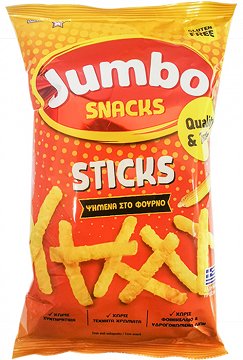 Jumbo Snacks Sticks Ψημένες Στο Φούρνο Χωρίς Γλουτένη 100g
