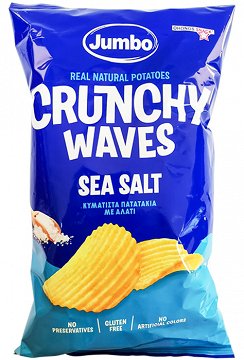 Jumbo Crunchy Waves Sea Salt Χωρίς Γλουτένη 90g