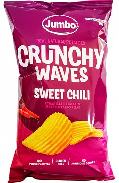 Jumbo Crunchy Waves Sweet Chili Χωρίς Γλουτένη 90g