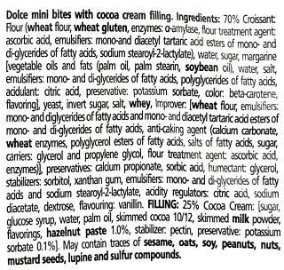 Panini Dolce Mini Bites With Cocoa Cream Filling 120g