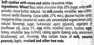 Panini Soft Cookie With Cocoa And White Chocolate Chips 80g