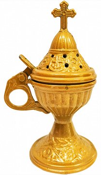 Metal Gold Incense Burner 1Pc