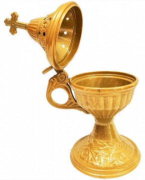 Metal Gold Incense Burner 1Pc
