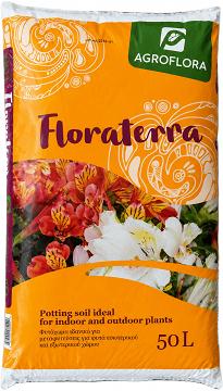 Agroflora Floraterra Potting Soil For Indoor And Outdoor Plants 50L