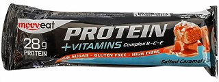 Mooveat Protein+Vitamins Bar Salted Caramel Χωρίς Γλουτένη 80g