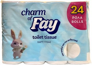 Fay Charm Άσπρο Χαρτί Τουαλέτας 24Τεμ