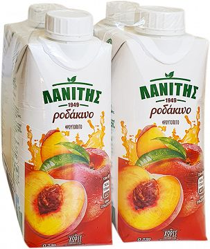 Λανίτης Χυμός Ροδάκινο 4x330ml