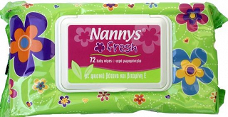 Nannys Baby Wipes Fresh Herbs Vitamin E 72Pcs
