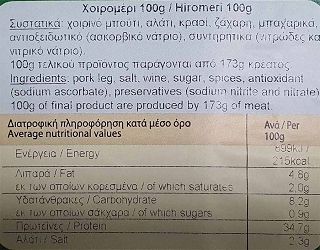 Γρηγορίου Χοιρομέρι Φέτες 100g