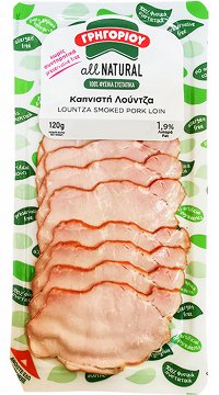 Γρηγορίου All Natural Καπνιστή Λούντζα Φέτες 120g