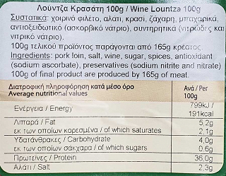 Grigoriou Wine Pork Loin Slices 100g