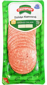 Grigoriou Smoked Salami Slices Gluten Free 150g