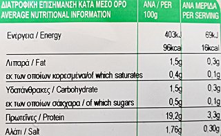 Γρηγορίου All Natural Βραστό Στήθος Γαλοπούλας Φέτες 120g