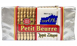 Φρου Φρου Petit Beurre Zer0% Χωρίς Ζάχαρη 185g
