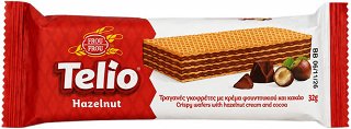 Frou Frou Telio Crispy Wafers With Hazelnut Cream And Cacoa 32g