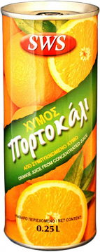 Sws Orange Juice 250ml