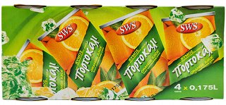 Sws Χυμός Πορτοκάλι 4X175ml