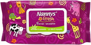 Nannys Baby Wipes Aloe Camomile 72Pcs
