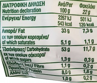 Χαραλάμπους Bio Organic Γαριδάκια Με Τυρί 10X22g
