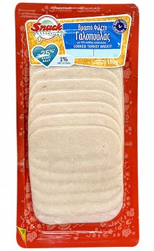 Snack Βραστό Φιλέτο Γαλοπούλας Φέτες 25% Λιγότερο Αλάτι 150g