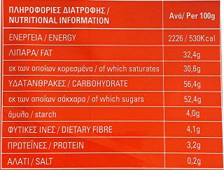 Bakandys Μαύρη Σοκολάτα Κουβερτούρα 1kg