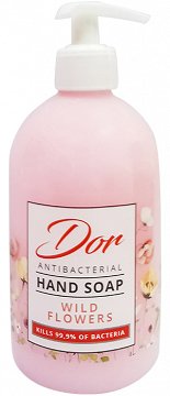 Dor Wild Flowers Κρεμοσάπουνο Αντιβακτηριδιακό 500ml