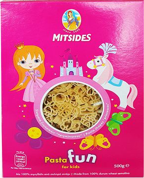 Μιτσίδη Pasta Fun For Kids Πριγκίπισσες 500g