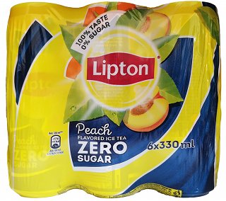 Lipton Ice Tea Zero Ροδάκινο 6X330ml