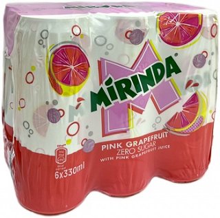 Mirinda Pink Grapefruit Zero Sugar 6x330ml