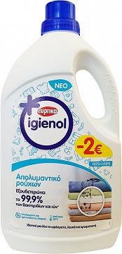 Εύρηκα Igienol Απολυμαντικό Ρούχων Fresh Linen 1.5L -2€