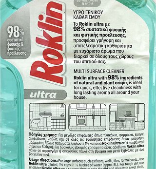 Roklin Ultra Lemongrass & Mint General Cleaning Liquid 1L