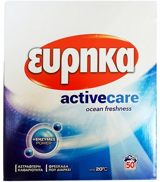 Eureka Active Care Ocean Freshness Powder 50 Washes 2,750kg