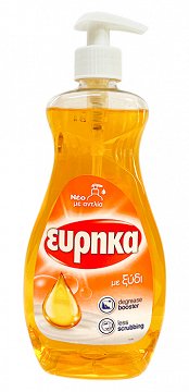 Εύρηκα Υγρό Πιάτων Με Ξύδι Αντλία 500ml