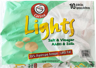 Corina Lights Salt Vinegar 10X36g