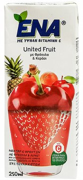 Ένα United Fruit Νέκταρ Φράουλα Κεράσι 250ml