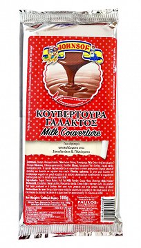 Johnsof Κουβερτούρα Γάλακτος 100g