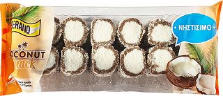 Serano Coconut Snack Ρολάκια Ινδοκάρυδου Με Κακάο 250g