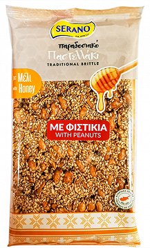 Serano Παραδοσιακό Παστελλάκι Με Φυστίκι & Μελί 200g