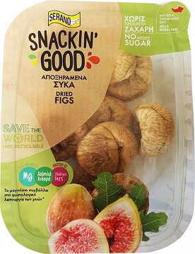 Serano Snackin' Good Dried Figs No Added Sugar 225g
