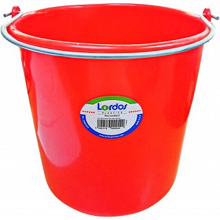 Lordos Πλαστικός Κουβάς 10L Με Μεταλλικό Χερούλι Διάφορα Χρώματα 1Τεμ