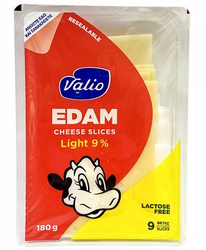 Valio Ένταμ Light 9% 9 Φέτες Χωρίς Λακτόζη 180g