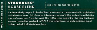 Starbucks House Blend Lungo Καψούλες 10Τεμ -0.90€